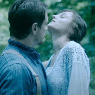 Constance and Mellors in Lady Chatterley's Lover